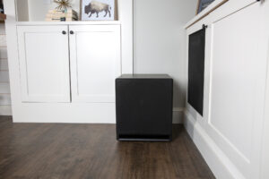 Home theater subwoofer installation for deep bass performance