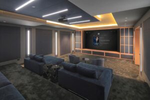 Smart home entertainment system with professional TV installation