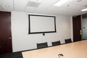 Business TV and audio system installation in commercial setting