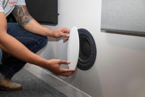 Dedicated home theater room installation with immersive sound